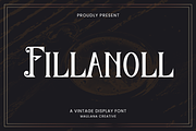 Fillanoll Vintage Display Font, a Serif Font by Maulana Creative (Thumbnail 1 of 7)