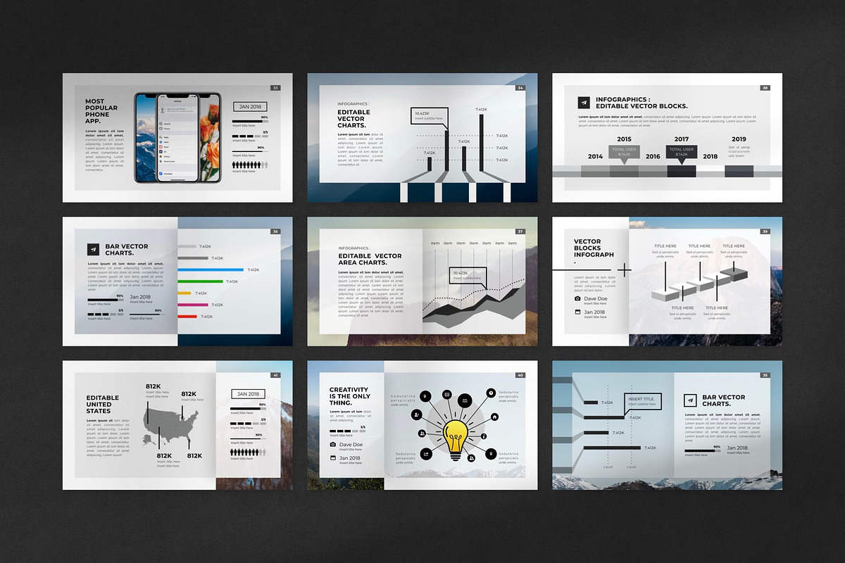 Land PowerPoint Template, a Presentation Template by Creathrive Design (Photo 7 of 7)