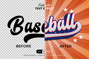 Baseball Text Effect 3D Style, a Layer Style Add-On by Mockmenot (Thumbnail 2 of 3)