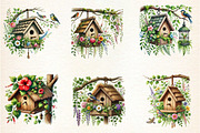 Rustic Bird Feeder Clipart, an Illustration by DreamArtGraphic (Thumbnail 3 of 3)