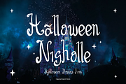 Halloween Nigholle Font, a Handwritten Font by Iqsiart Studio (Thumbnail 1 of 7)