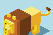 3D Illustration Isometric Collection, an Animal 3D Model by Designbytowo (Thumbnail 6 of 16)
