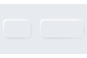 Neumorphic buttons. Simple, an Illustration by Things for designers
