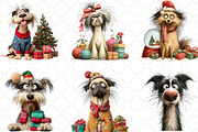 Quirky Christmas Dog Clipart, an Illustration by Black Bird Studio (Thumbnail 6 of 6)