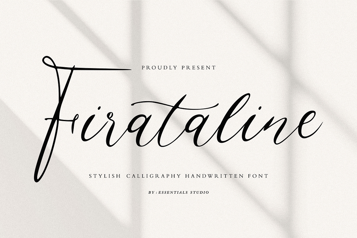 Firataline, a Script Font by Essentials Studio (Photo 1 of 8)