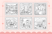 Cozy Sunday Bold & Easy Coloring, a Decorative Illustration by Ink Gallery (Thumbnail 2 of 4)