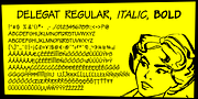 Delegat, a Handwritten Font by GRIN3 (Nowak) (Thumbnail 1 of 6)