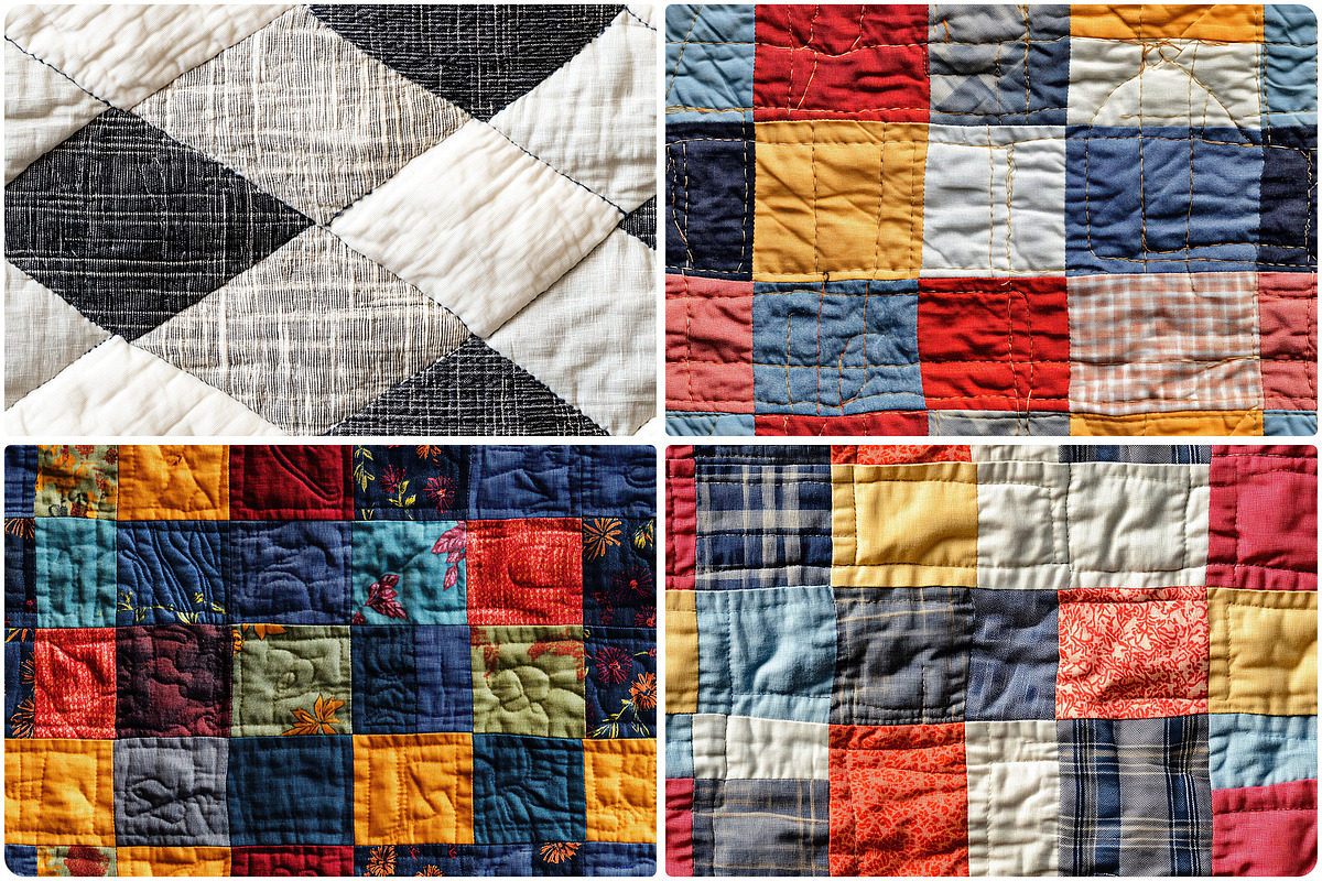 30 Quilting Texture Backgrounds, a Texture Graphic by Textures & Backgrounds (Photo 5 of 10)