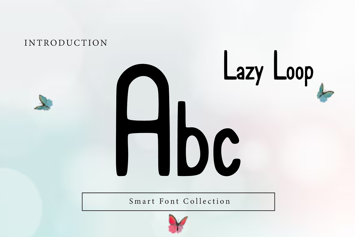 Lazy Loop, a Serif Font by Wow Magic (Photo 2 of 3)