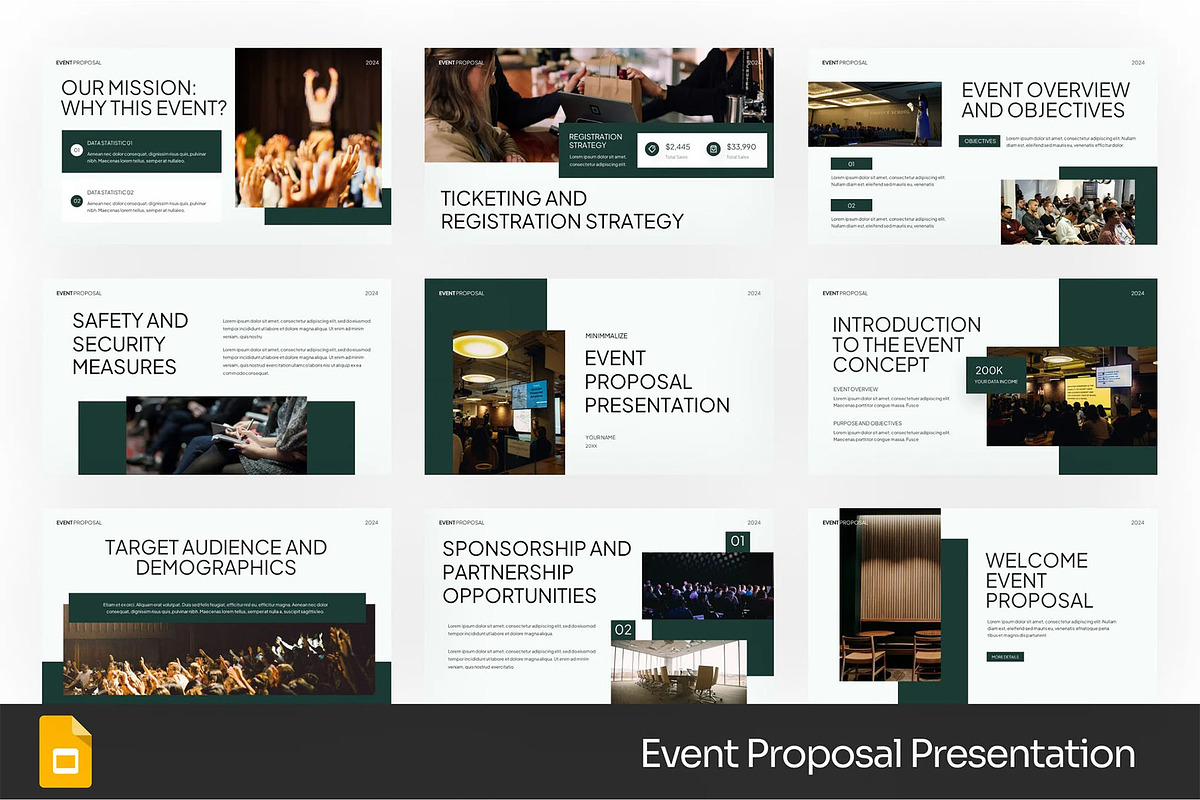 Event Proposal Google Slides, PPoint, a Presentation Template by Fit-tee (Photo 1 of 4)