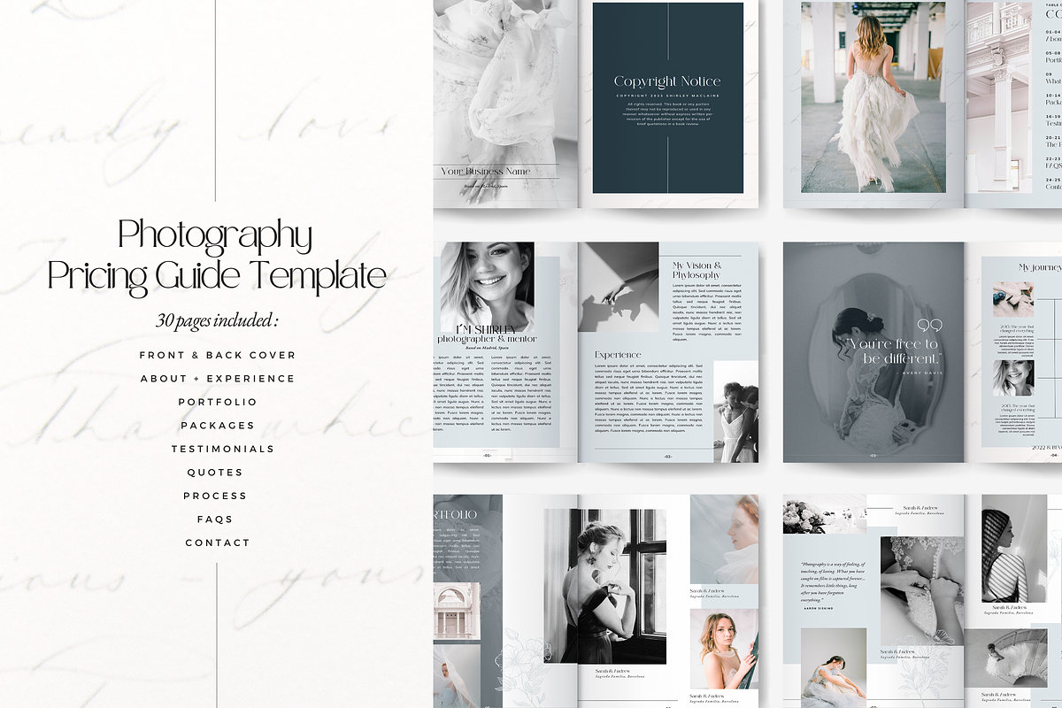 Canva Photography Pricing Template preview 6