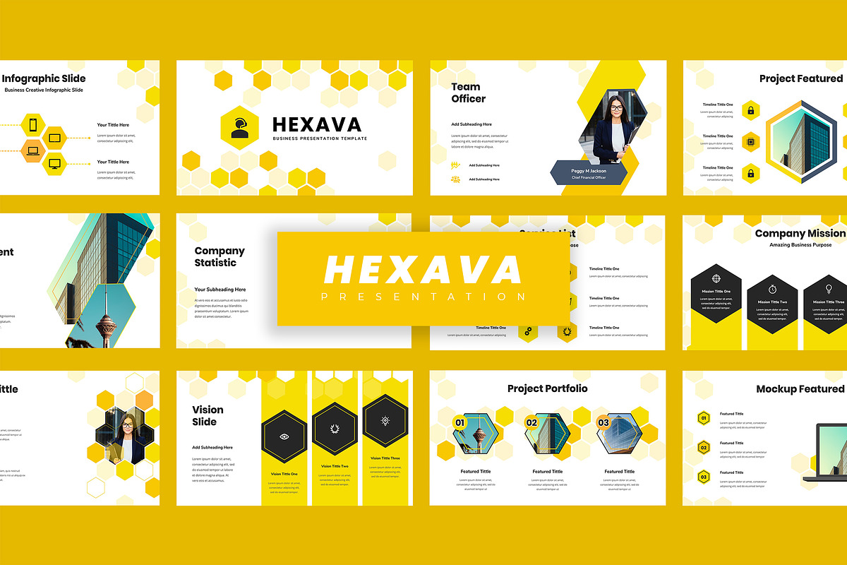 Hexava - Presentation Template, a Presentation Template by TMint Creative