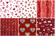 Floral Valentine Pattern Heart Paper, a Texture Illustration by DreamPrint404 (Thumbnail 3 of 3)