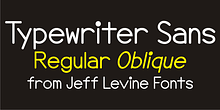 Typewriter Sans JNL