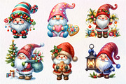 Cute Christmas Gnome Sublimation, an Illustration by Dream Creation (Thumbnail 2 of 7)