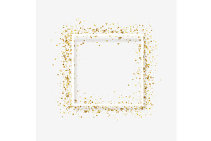 Decorative frame with glitter tinsel, a Decorative Illustration by Modern vector