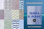 Handmade Mediterranean Backgrounds, a Background Graphic by Lana Elanor (Thumbnail 1 of 9)