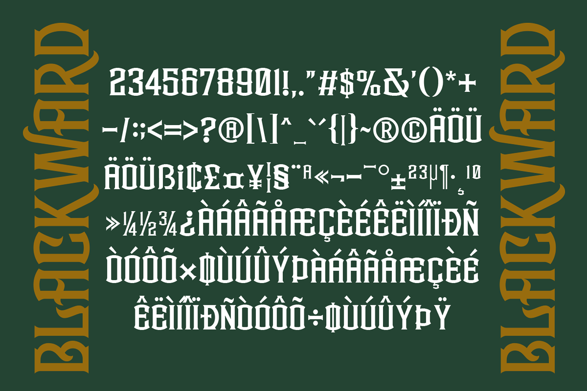Blackward - Display Font, a Serif Font by overlaytemplates (Photo 5 of 6)