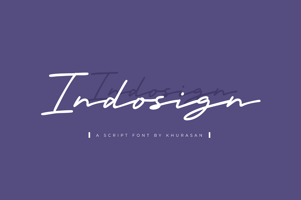 Indosign, a Script Font by khurasan (Photo 1 of 6)