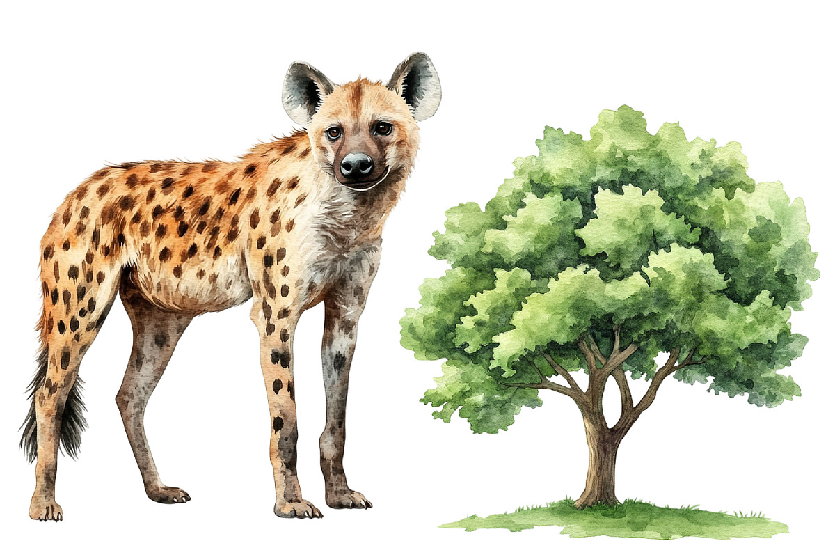 Watercolor African Summer Safari, an Illustration by CitraGraphics (Photo 4 of 5)