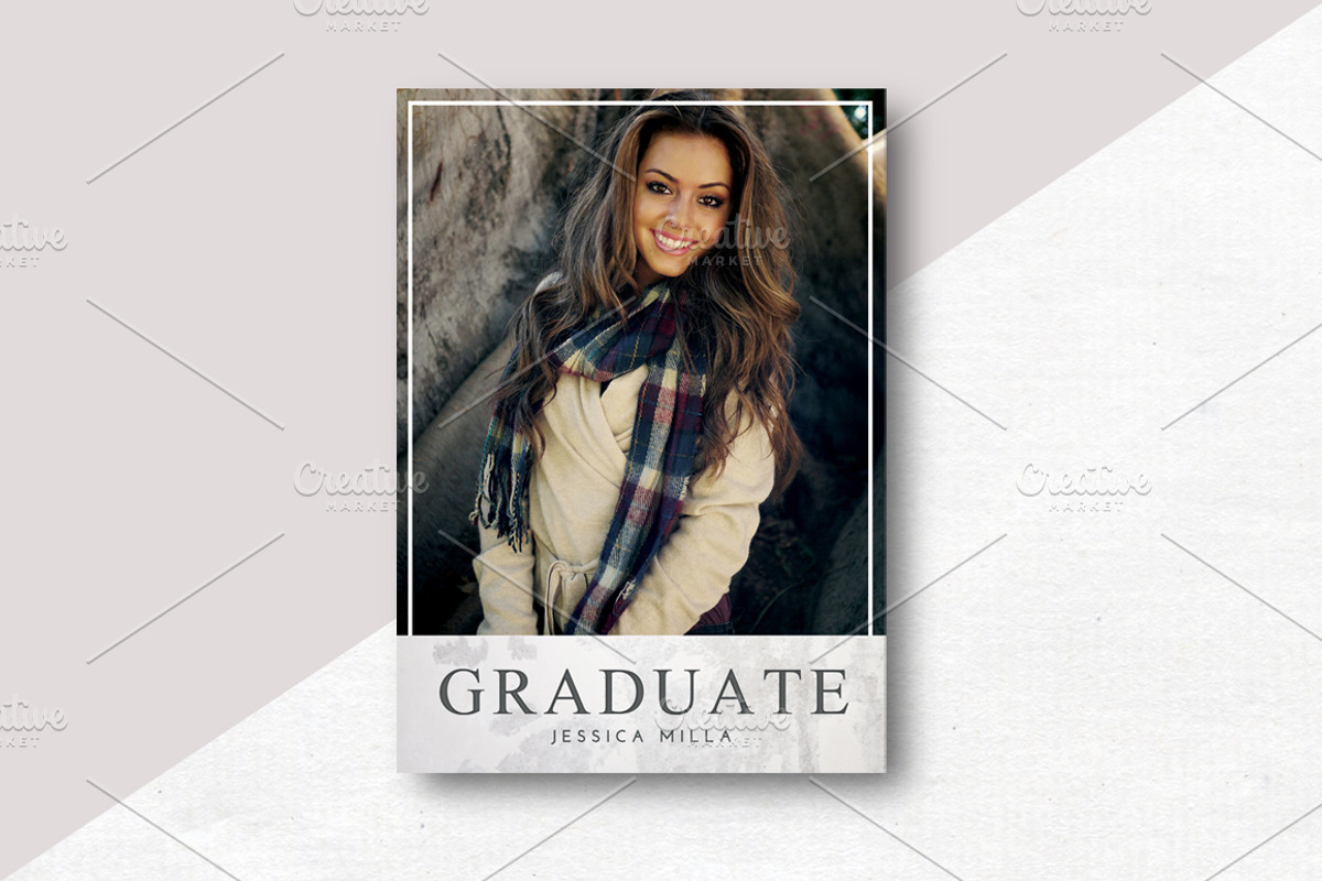 Graduation Card Template, a Card Template by AyumaDesign (Photo 2 of 3)