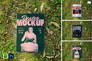 Realistic Poster Mockup, a Mockup by Claymoon Lab (Thumbnail 1 of 6)