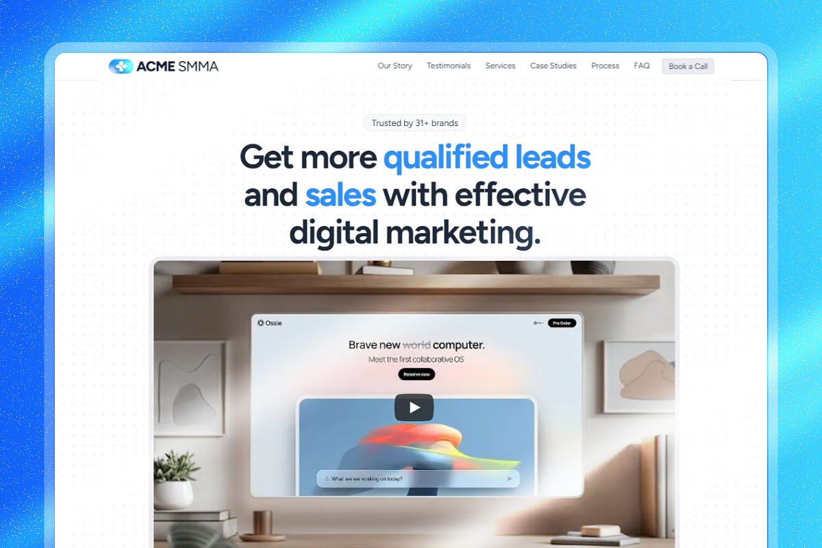 SMMAgency - Framer Website Template, a Landing Page Template by hueMubin (Photo 5 of 6)