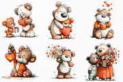 Whimsical Mothers Day Bear Clipart, an Illustration by Craft Nest (Thumbnail 5 of 12)