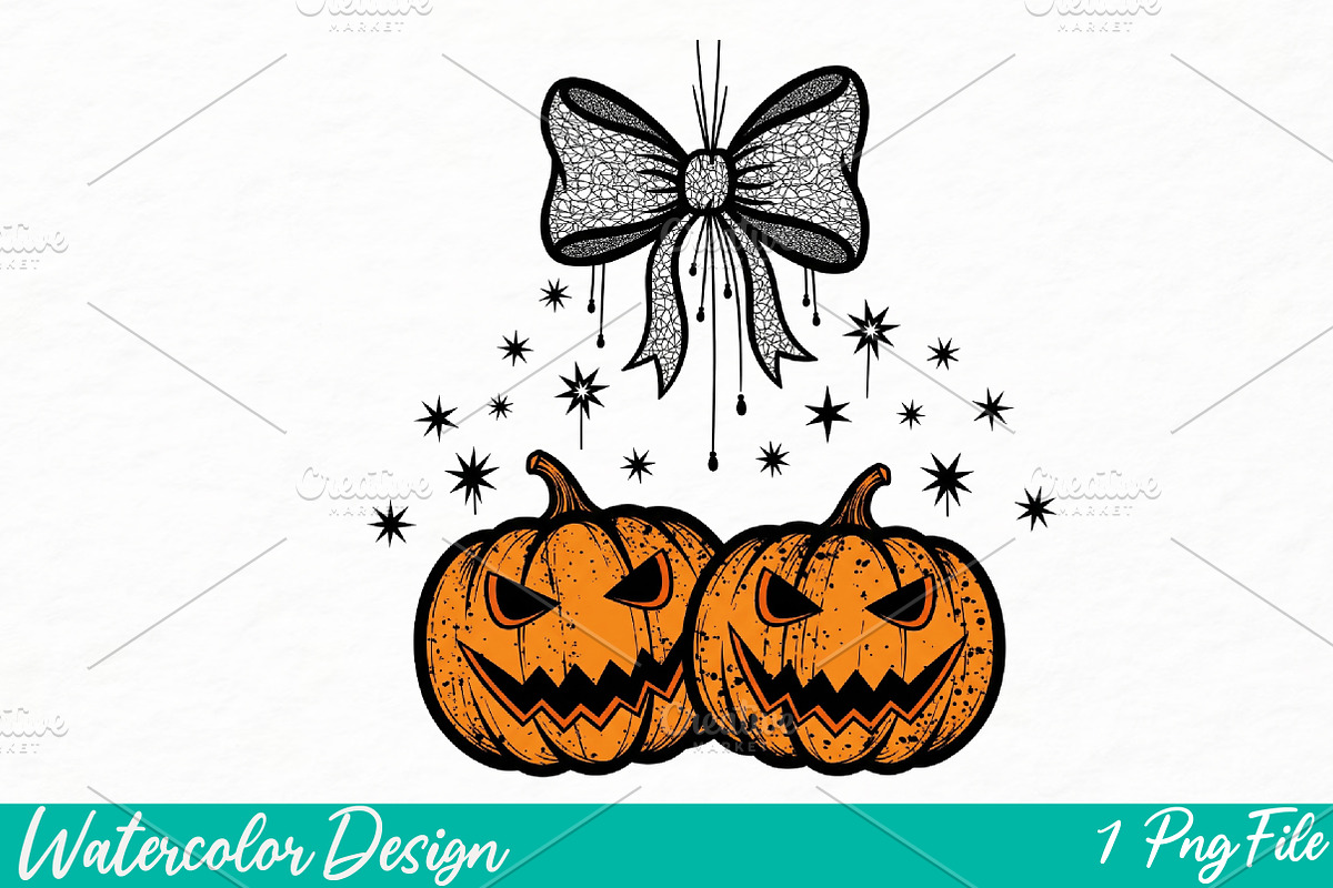 Pumpkin Cherries Png, Cherries shirt, an Illustration by Watercolor design (Photo 1 of 3)