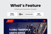 Logistic Shipping Google Slide, a Presentation Template by SquidPixey (Thumbnail 2 of 6)