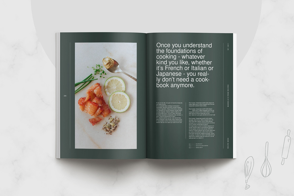 Cookbook | Recipe Book, a Brochure Template by S A N D Y (Photo 6 of 12)