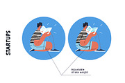 Startups flat vector illustrations, a Templates & Theme by Grivina's shop (Thumbnail 2 of 45)