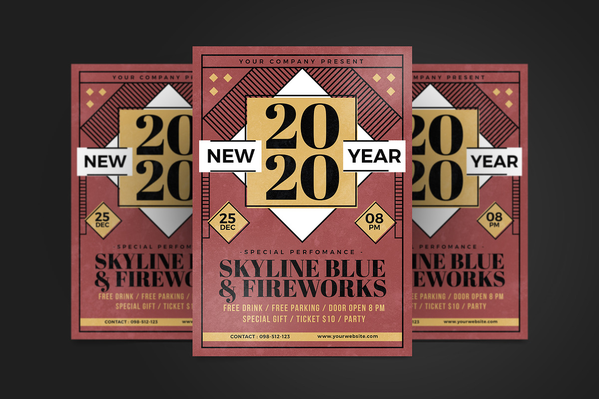 New Year Flyer, a Flyer Template by Tokosatsu (Photo 2 of 4)