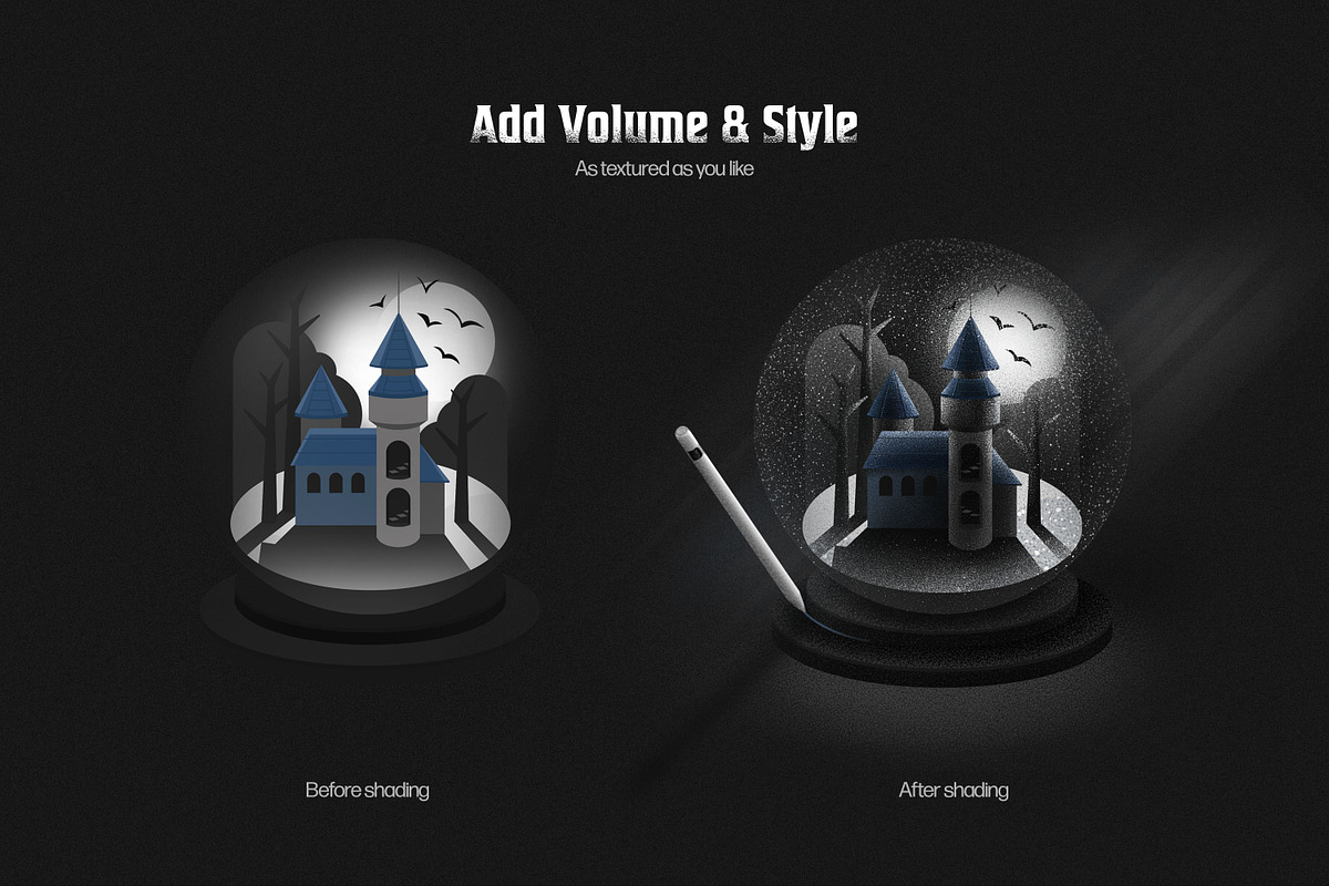 Grim Shader Photoshop Brushes, a Brush Add-On by brushapes.com (Photo 4 of 11)
