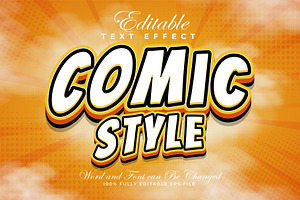 Comic Style Text Effect | Vector, a Layer Style Add-On by padilah_a