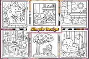 Bold and Easy Cozy Nooks, a Decorative Illustration by Ink Gallery (Thumbnail 3 of 4)