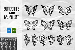 Butterflies Brush Set