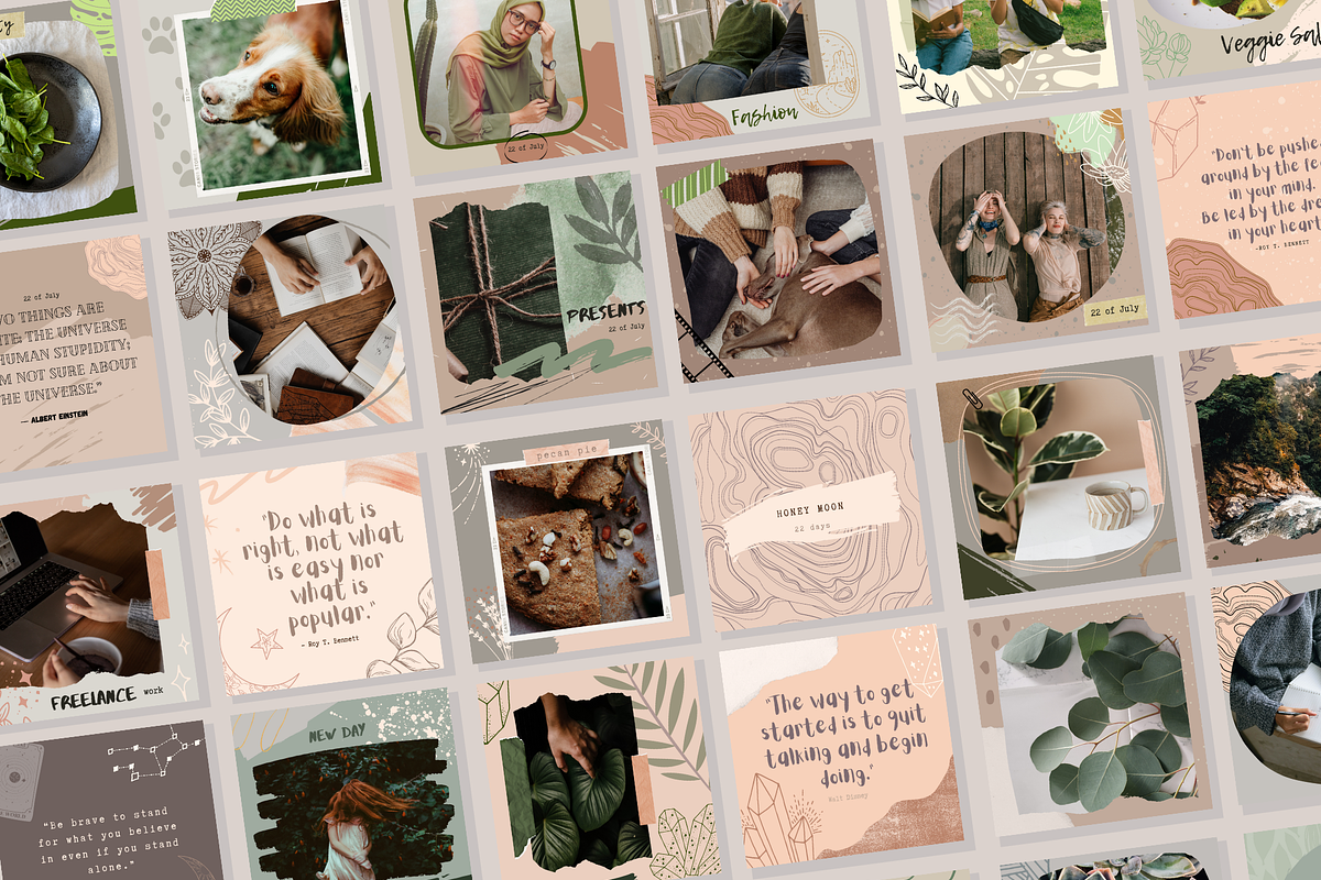 Canva Instagram Templates, a Social Media Template by NViolet (Photo 5 of 5)