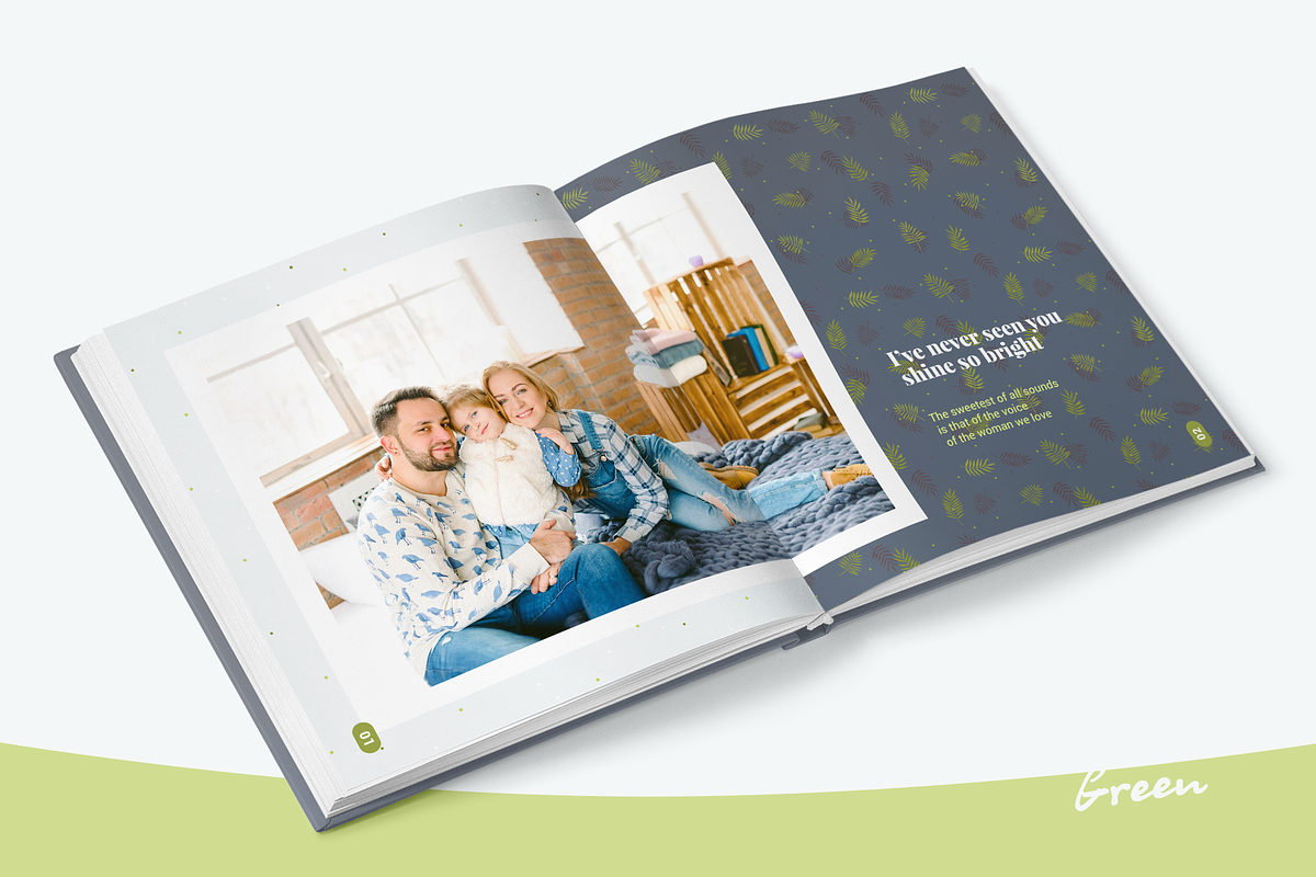 Photo Album Template - Green, a Stationery Template by ArealPro (Photo 11 of 22)