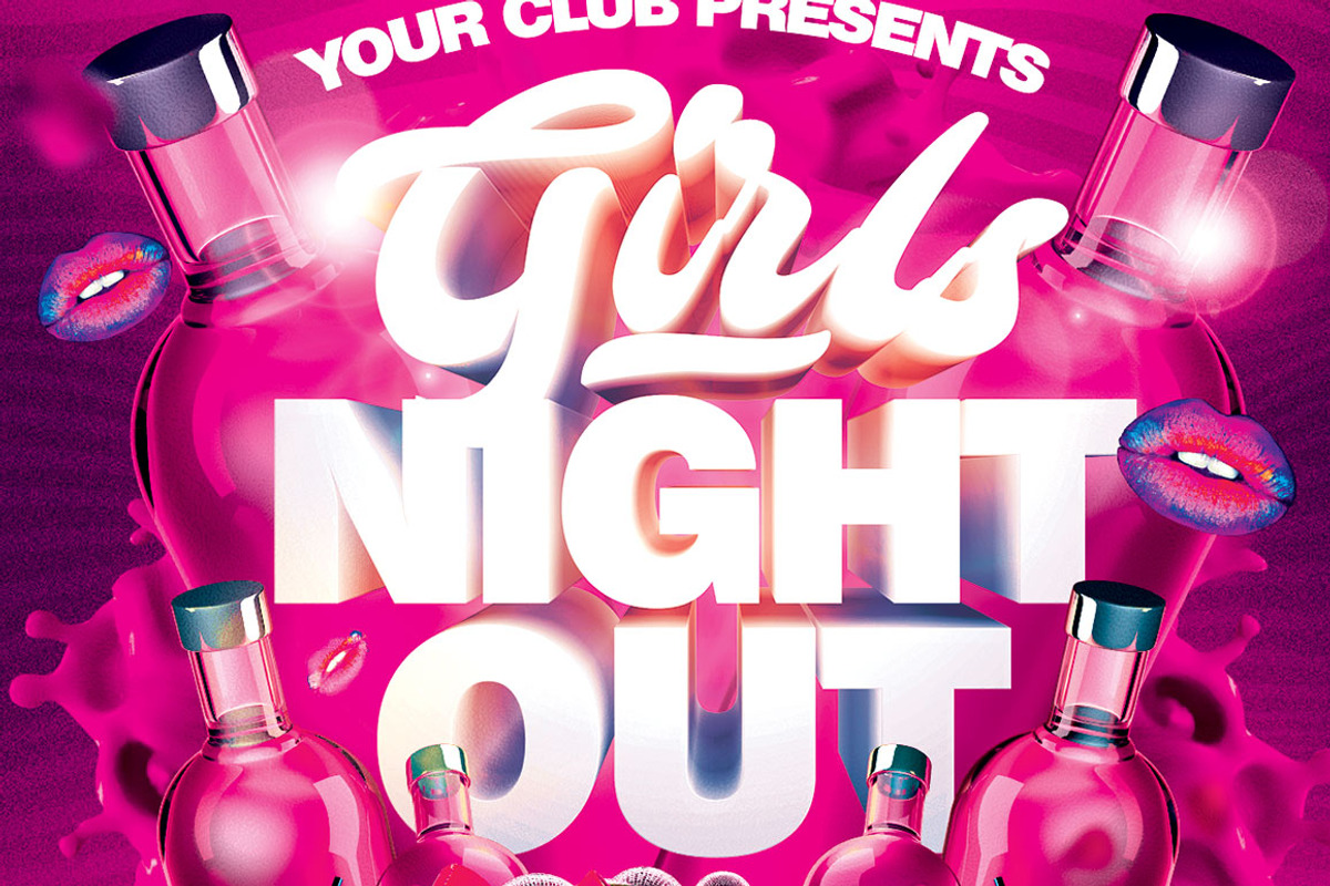 Girls Night Out Flyer, a Flyer Template by darkmonarch (Photo 3 of 4)