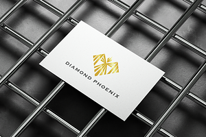 Luxury Phoenix Diamond Logo