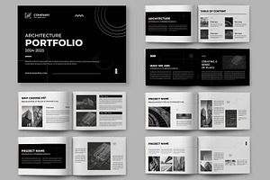 Architecture Portfolio Template, a Magazine Template by ContestDesign
