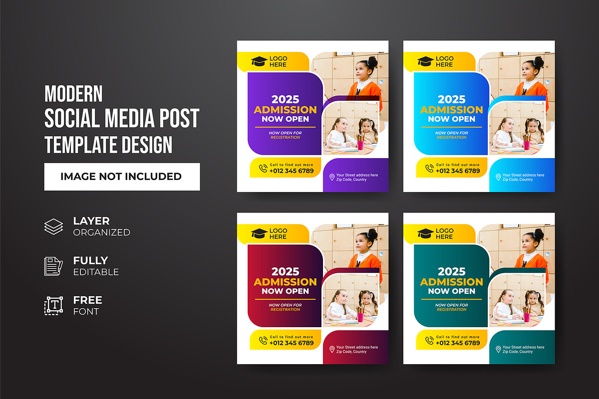 Social Media Post Template, a Social Media Template by gstudiovect21 (Photo 55 of 72)