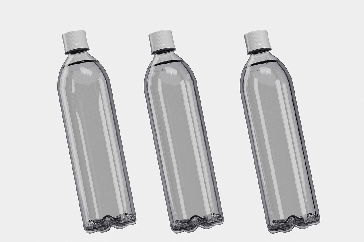 Plastic Water Bottle Mockup, a Packaging Mockup by Unerispace (Photo 3 of 5)