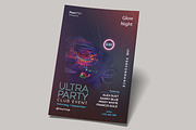 Ultra Glow Party PSD Flyer, a Flyer Template by Naim Selmani (Thumbnail 2 of 3)