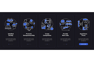 Market economy advantages app screen, a Templates & Theme by IMG Visuals