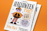 Halloween Party Flyer, a Flyer Template by graphicook (Thumbnail 2 of 3)