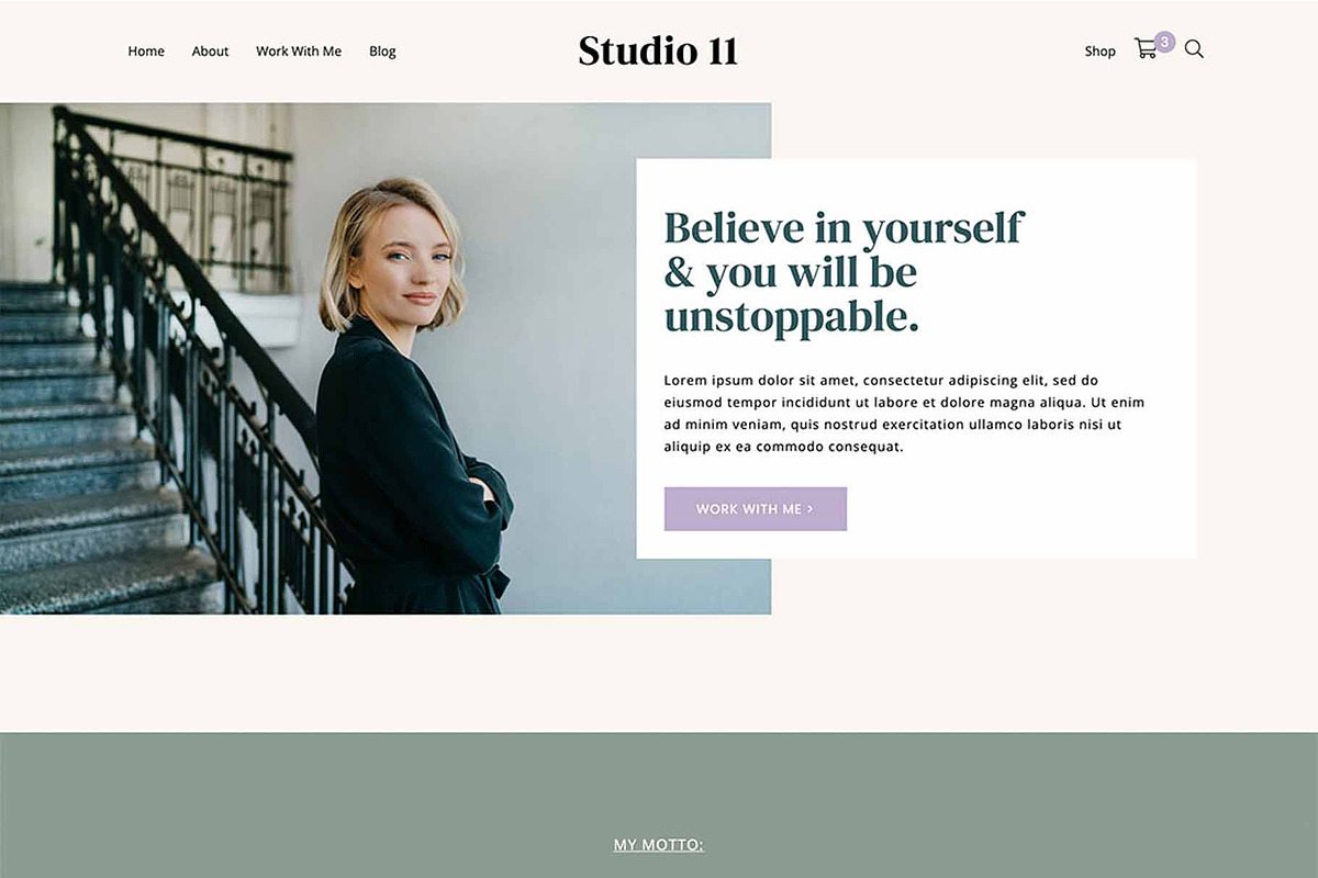 Studio 11 WordPress Theme, a WordPress Template by KOBA themes (Photo 1 of 3)