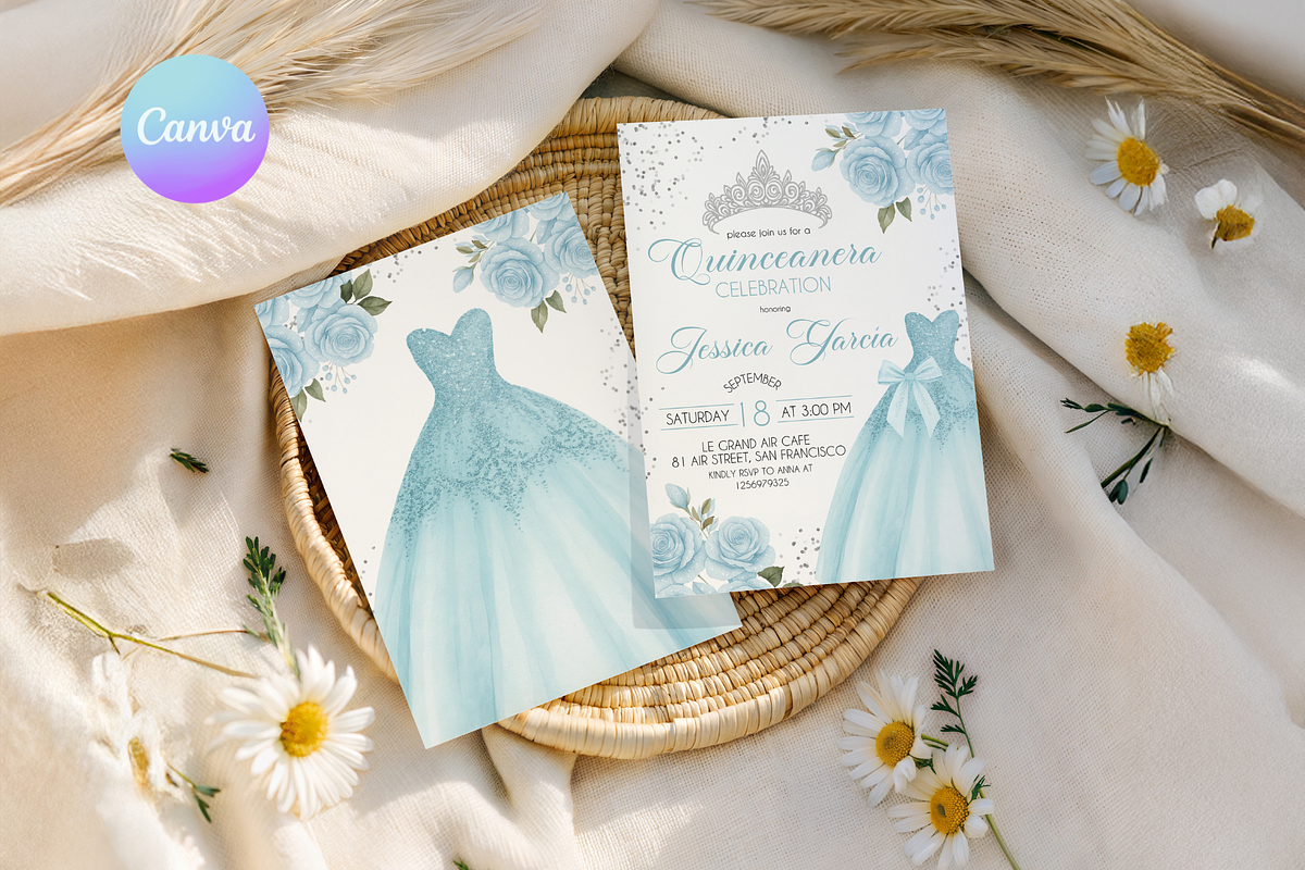 Mis Quince Anos Invite, a Templates & Theme by VeliusCreativeStudio (Photo 1 of 3)