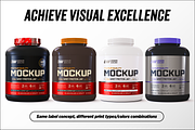 5lb Whey Protein Jar Mockup A1-Pro, a Packaging Mockup by Design Warlord (Thumbnail 9 of 16)